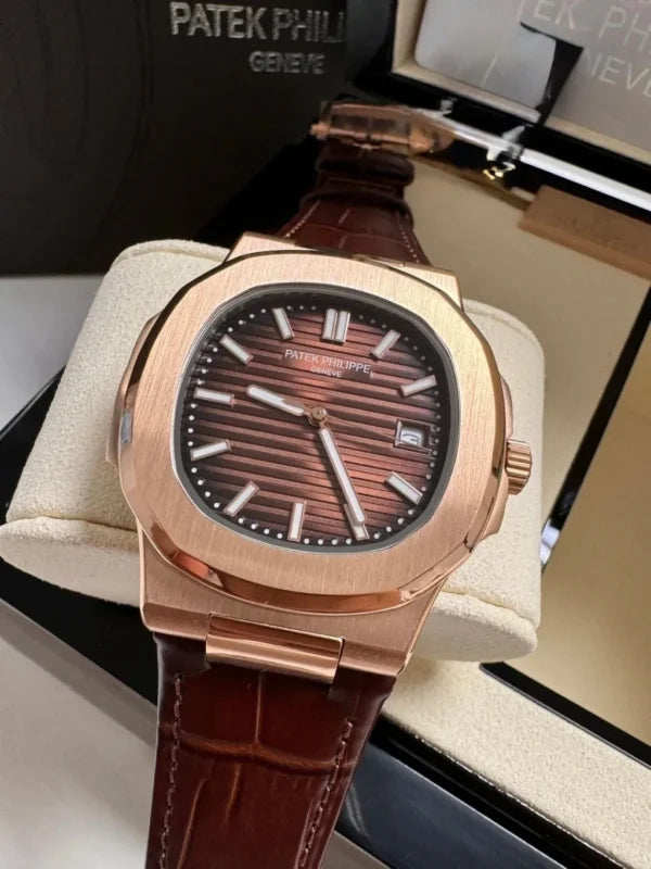 Patek Philippe Nautilus, vue du bracelet en cuir