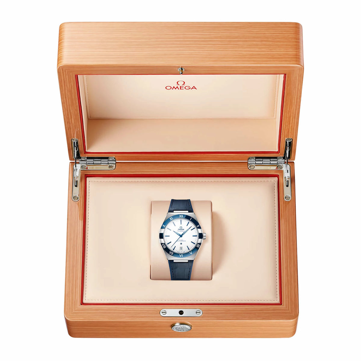 Écrin d'origine de la montre Omega Constellation Co-Axial Master Chronometer