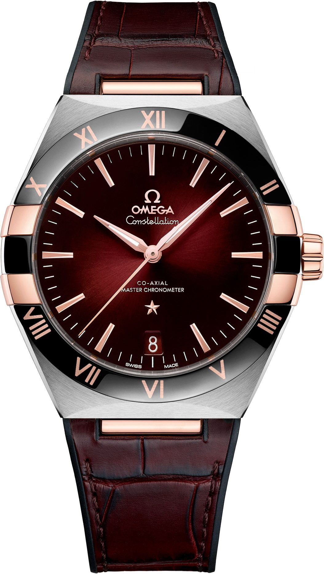 Montre Omega Constellation Co-Axial Master Chronometer 41 mm en or et acier