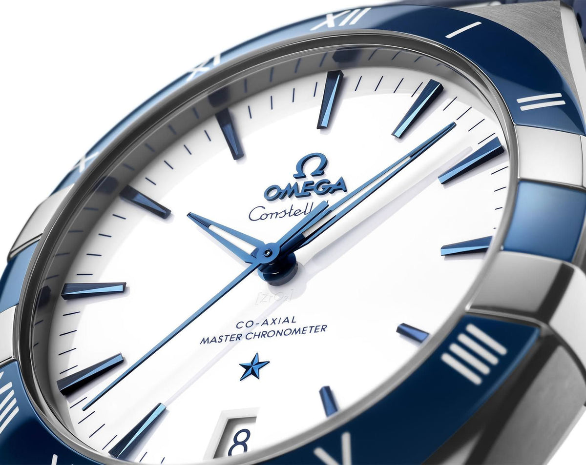 Omega Constellation 41 mm, vue détaillée du bracelet et du boîtier