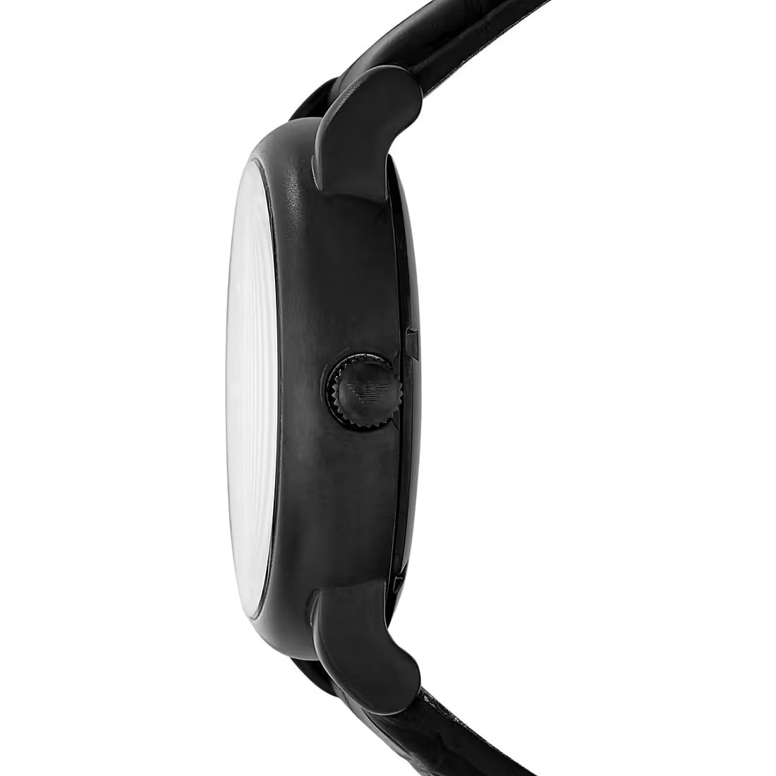 Emporio Armani AR60008, vue du mouvement squelette et du cadran noir
